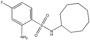 2-amino-N-cyclooctyl-4-fluorobenzene-1-sulfonamide Structure