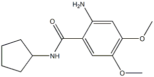 2-amino-N-cyclopentyl-4,5-dimethoxybenzamide 구조식 이미지