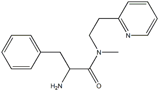 2-amino-N-methyl-3-phenyl-N-[2-(pyridin-2-yl)ethyl]propanamide Structure