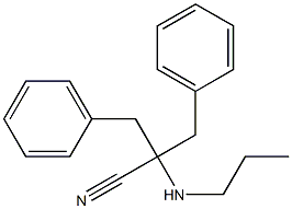 2-benzyl-3-phenyl-2-(propylamino)propanenitrile Structure