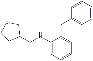 2-benzyl-N-(oxolan-3-ylmethyl)aniline Structure