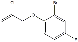 2-bromo-1-[(2-chloroprop-2-enyl)oxy]-4-fluorobenzene Structure