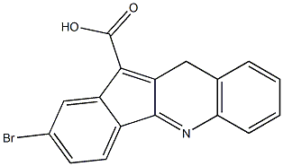 2-bromo-10H-indeno[1,2-b]quinoline-11-carboxylic acid Structure