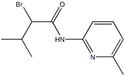 2-bromo-3-methyl-N-(6-methylpyridin-2-yl)butanamide 구조식 이미지