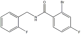 2-bromo-4-fluoro-N-(2-fluorobenzyl)benzamide Structure