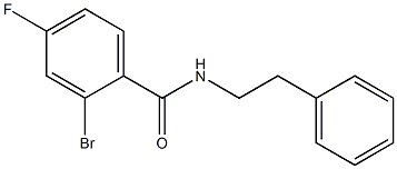 2-bromo-4-fluoro-N-(2-phenylethyl)benzamide 구조식 이미지