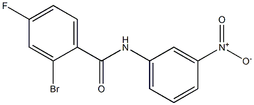 2-bromo-4-fluoro-N-(3-nitrophenyl)benzamide Structure