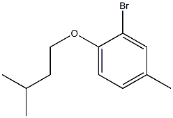 2-bromo-4-methyl-1-(3-methylbutoxy)benzene 구조식 이미지