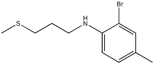 2-bromo-4-methyl-N-[3-(methylsulfanyl)propyl]aniline Structure