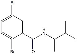 2-bromo-5-fluoro-N-(3-methylbutan-2-yl)benzamide Structure