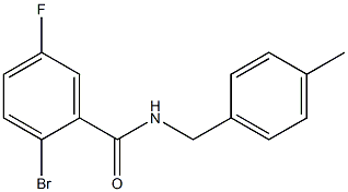 2-bromo-5-fluoro-N-(4-methylbenzyl)benzamide 구조식 이미지