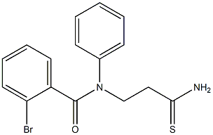 2-bromo-N-(2-carbamothioylethyl)-N-phenylbenzamide Structure