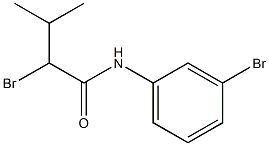 2-bromo-N-(3-bromophenyl)-3-methylbutanamide 구조식 이미지