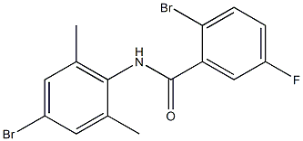 2-bromo-N-(4-bromo-2,6-dimethylphenyl)-5-fluorobenzamide 구조식 이미지