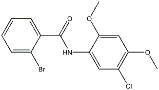 2-bromo-N-(5-chloro-2,4-dimethoxyphenyl)benzamide 구조식 이미지