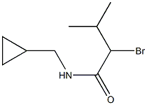 2-bromo-N-(cyclopropylmethyl)-3-methylbutanamide Structure