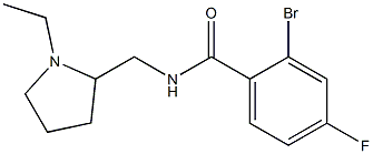 2-bromo-N-[(1-ethylpyrrolidin-2-yl)methyl]-4-fluorobenzamide Structure