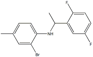 2-bromo-N-[1-(2,5-difluorophenyl)ethyl]-4-methylaniline 구조식 이미지