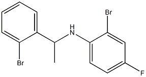 2-bromo-N-[1-(2-bromophenyl)ethyl]-4-fluoroaniline Structure