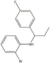 2-bromo-N-[1-(4-fluorophenyl)propyl]aniline 구조식 이미지