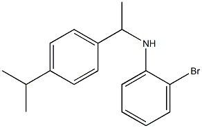 2-bromo-N-{1-[4-(propan-2-yl)phenyl]ethyl}aniline Structure