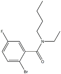 2-bromo-N-butyl-N-ethyl-5-fluorobenzamide Structure