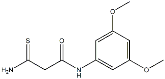 2-carbamothioyl-N-(3,5-dimethoxyphenyl)acetamide 구조식 이미지