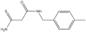 2-carbamothioyl-N-[(4-methylphenyl)methyl]acetamide 구조식 이미지