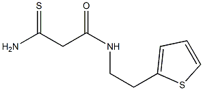 2-carbamothioyl-N-[2-(thiophen-2-yl)ethyl]acetamide Structure