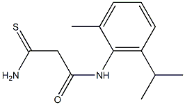 2-carbamothioyl-N-[2-methyl-6-(propan-2-yl)phenyl]acetamide 구조식 이미지