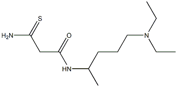 2-carbamothioyl-N-[5-(diethylamino)pentan-2-yl]acetamide Structure