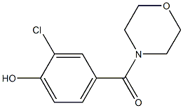 2-chloro-4-(morpholin-4-ylcarbonyl)phenol Structure