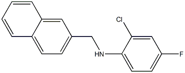 2-chloro-4-fluoro-N-(naphthalen-2-ylmethyl)aniline Structure