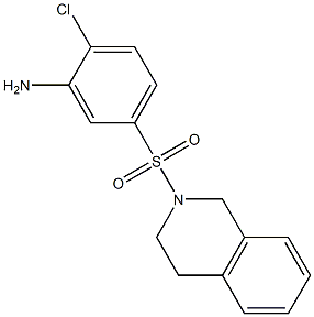 2-chloro-5-(1,2,3,4-tetrahydroisoquinoline-2-sulfonyl)aniline 구조식 이미지