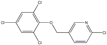 2-chloro-5-(2,4,6-trichlorophenoxymethyl)pyridine Structure