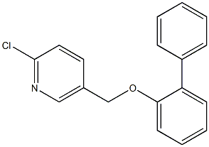 2-chloro-5-(2-phenylphenoxymethyl)pyridine 구조식 이미지