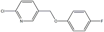 2-chloro-5-(4-fluorophenoxymethyl)pyridine 구조식 이미지