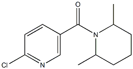 2-chloro-5-[(2,6-dimethylpiperidin-1-yl)carbonyl]pyridine 구조식 이미지