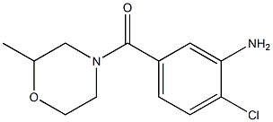 2-chloro-5-[(2-methylmorpholin-4-yl)carbonyl]aniline 구조식 이미지