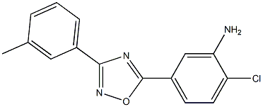 2-chloro-5-[3-(3-methylphenyl)-1,2,4-oxadiazol-5-yl]aniline Structure