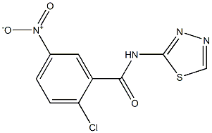 2-chloro-5-nitro-N-(1,3,4-thiadiazol-2-yl)benzamide Structure