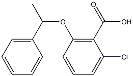 2-chloro-6-(1-phenylethoxy)benzoic acid 구조식 이미지