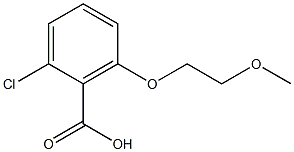 2-chloro-6-(2-methoxyethoxy)benzoic acid Structure