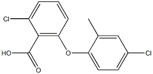 2-chloro-6-(4-chloro-2-methylphenoxy)benzoic acid Structure