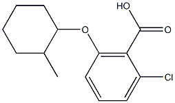 2-chloro-6-[(2-methylcyclohexyl)oxy]benzoic acid Structure