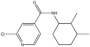 2-chloro-N-(2,3-dimethylcyclohexyl)pyridine-4-carboxamide Structure