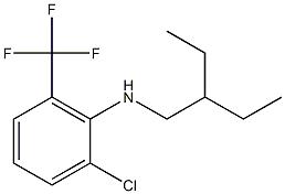 2-chloro-N-(2-ethylbutyl)-6-(trifluoromethyl)aniline 구조식 이미지