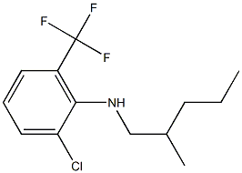 2-chloro-N-(2-methylpentyl)-6-(trifluoromethyl)aniline 구조식 이미지