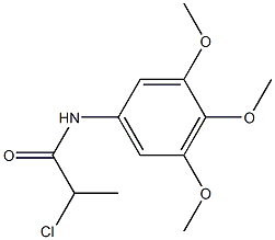 2-chloro-N-(3,4,5-trimethoxyphenyl)propanamide Structure
