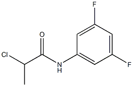 2-chloro-N-(3,5-difluorophenyl)propanamide Structure